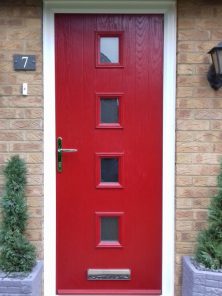 modern front doors |apex-windows-composite-front-door-red-wood-grain-4-square modern front doors